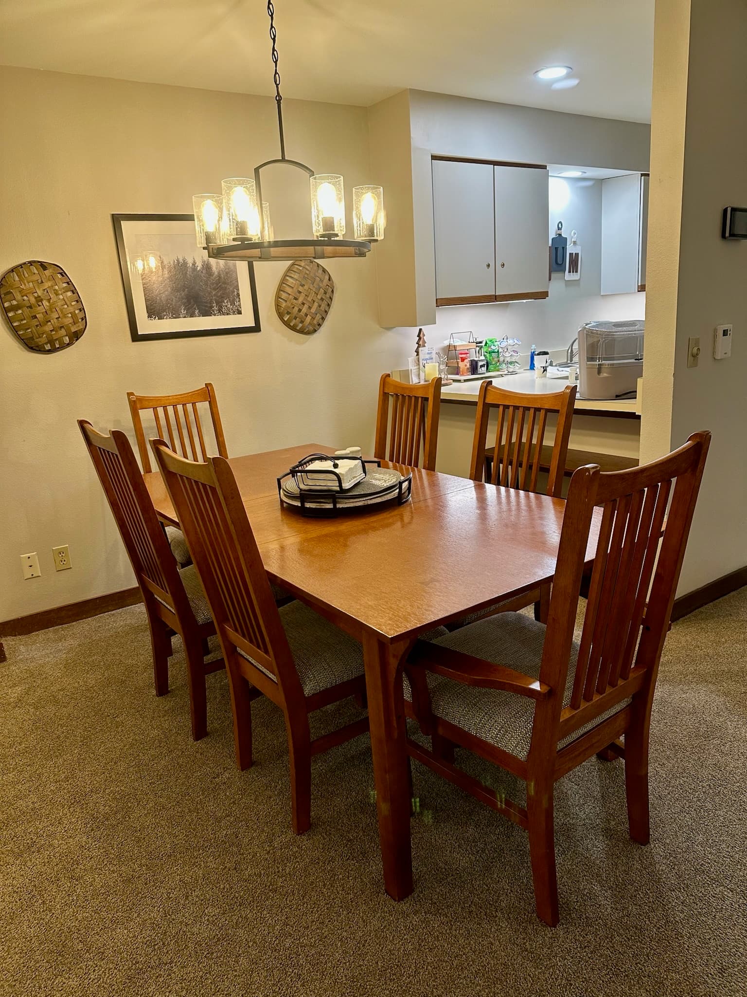 Dining table for six