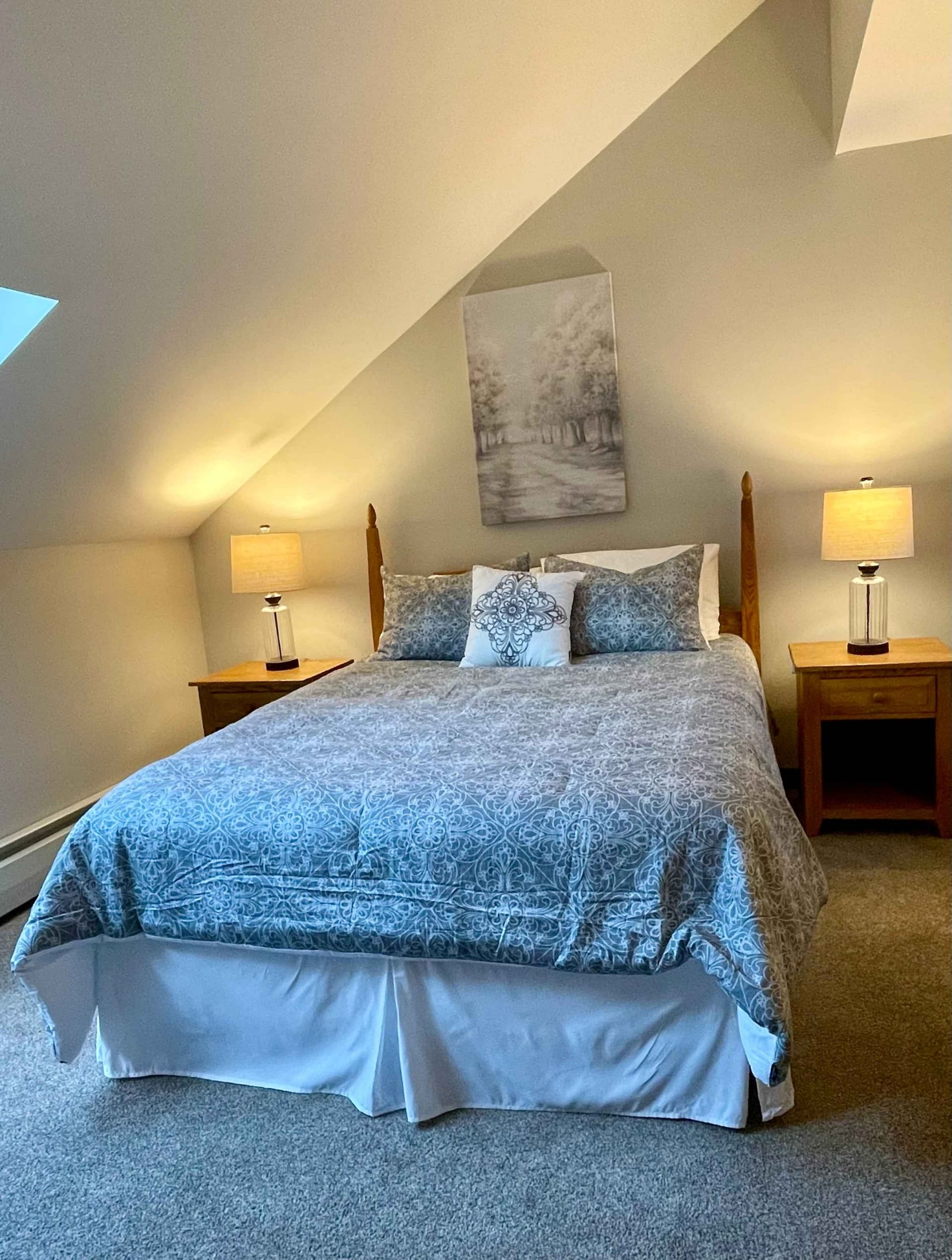 Master bedroom with king bed